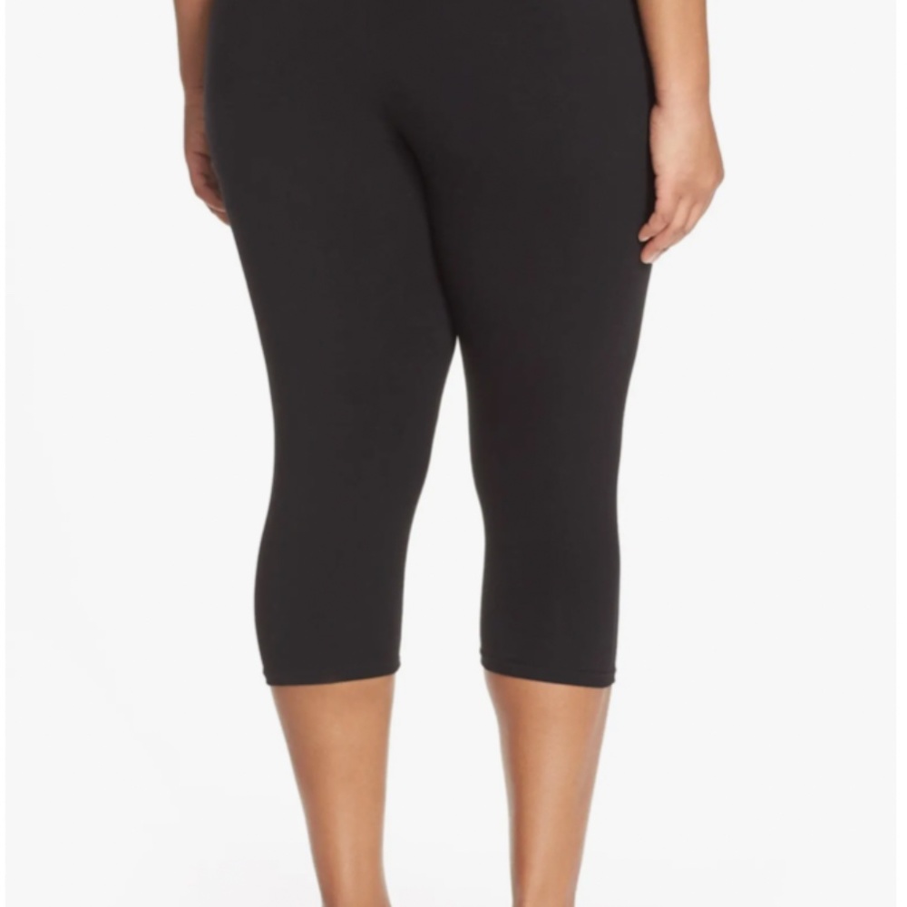 Nordstrom To Go Capri Leggings Black Size 3X - Picture 2 of 7